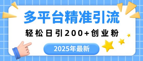 2025年最新多平台精准引流,轻松日引200+